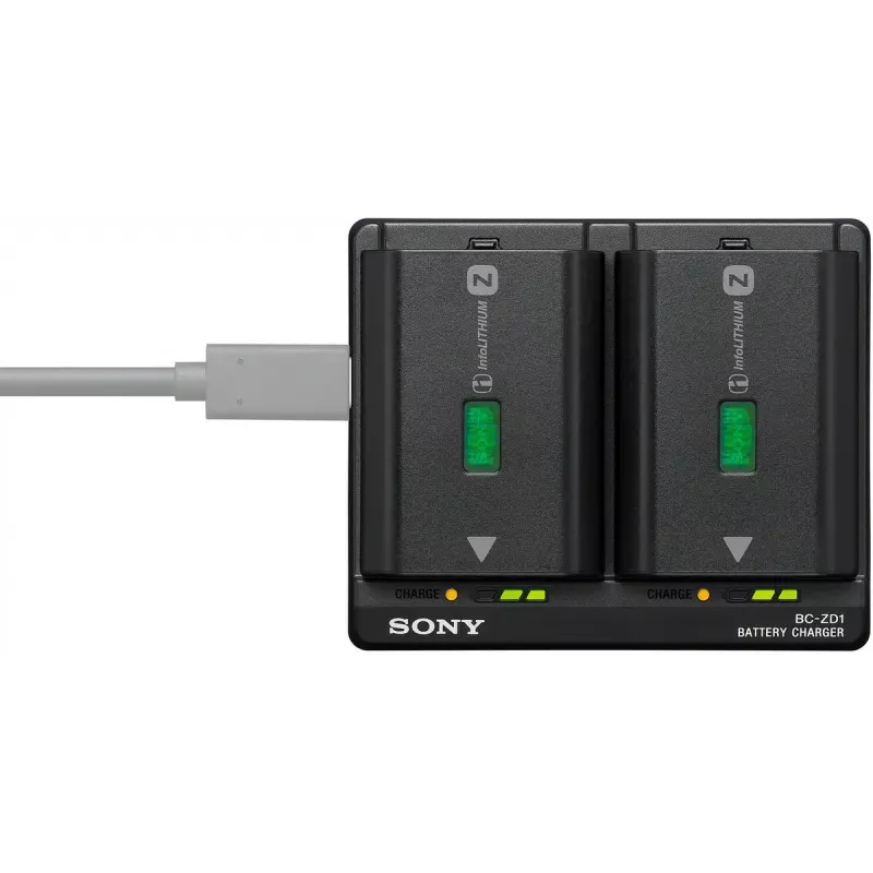 Carregador Sony BC-ZD1 para bateria de máquina fotográfica digital USB