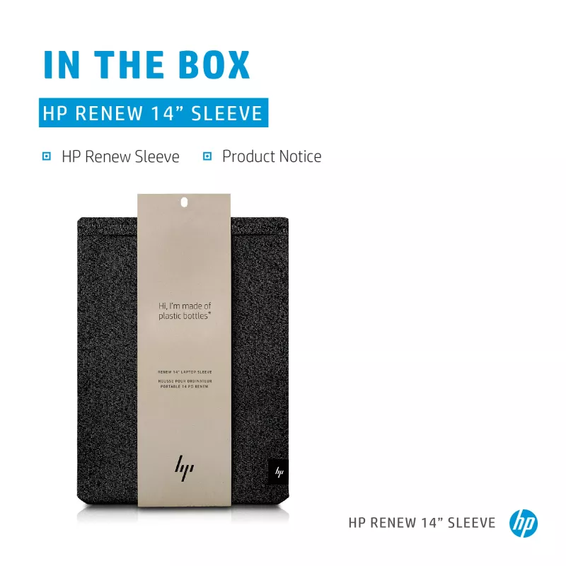 Capa para portátil HP Renew 14, capa, 35,6 cm (14 polegadas), 210 g