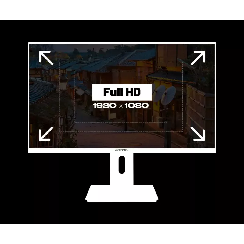 Monitor de computador JAPANNEXT JN-I238FHD120F-HSP-W 60,5 cm (23,8 polegadas) 1920 x 1080 píxeis Full HD LCD branco