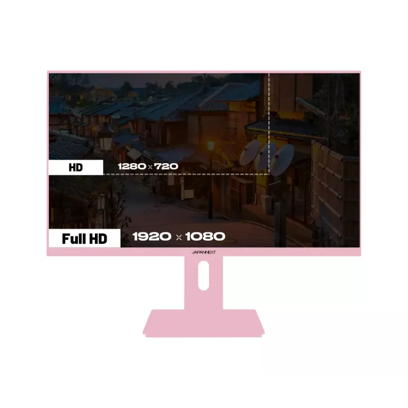Monitor de computador JAPANNEXT JN-I238FHD120F-HSP-PK 60,5 cm (23,8 polegadas) 1920 x 1080 píxeis Full HD LCD rosa