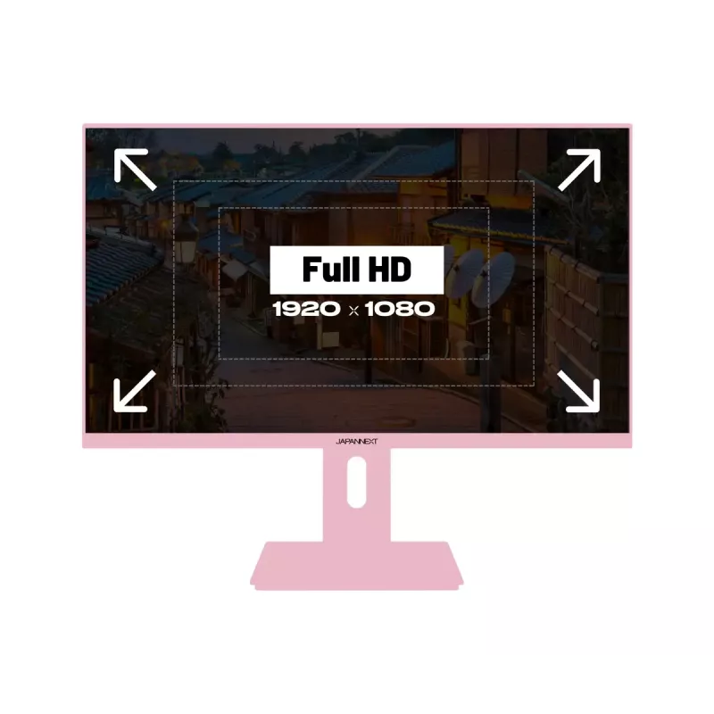 Monitor de computador JAPANNEXT JN-I238FHD120F-HSP-PK 60,5 cm (23,8 polegadas) 1920 x 1080 píxeis Full HD LCD rosa