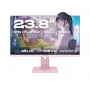 Monitor de computador JAPANNEXT JN-I238FHD120F-HSP-PK 60,5 cm (23,8 polegadas) 1920 x 1080 píxeis Full HD LCD rosa