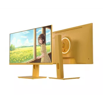 Monitor de computador JAPANNEXT JN-I238FHD120F-HSP-YE 60,5 cm (23,8 polegadas) 1920 x 1080 píxeis Full HD LCD amarelo