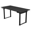 Secretária gaming COUGAR E-GRAV 160 preta retangular fibra de carbono 160x75 cm