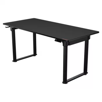 Secretária gaming COUGAR E-GRAV 160 preta retangular fibra de carbono 160x75 cm
