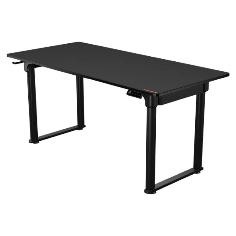 Secretária gaming COUGAR E-GRAV 160 preta retangular fibra de carbono 160x75 cm
