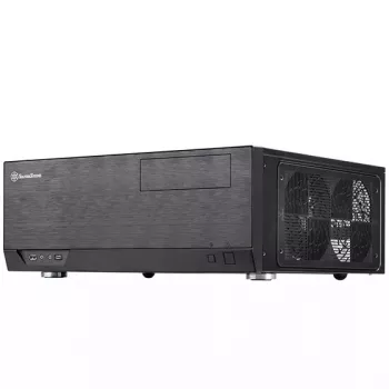 Caixa de PC Silverstone GD09B-C HTPC preto