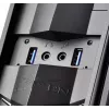 Caixa de PC Silverstone RVZ02 Small Form Factor preto, prateado