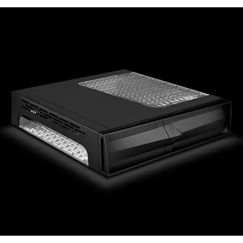Caixa de PC Silverstone RVZ02 Small Form Factor preto, prateado