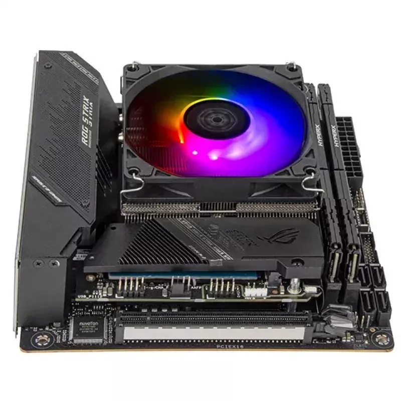 Ventoinha Silverstone Hydrogon H90 ARGB 9,2 cm preta 500-2600 RPM