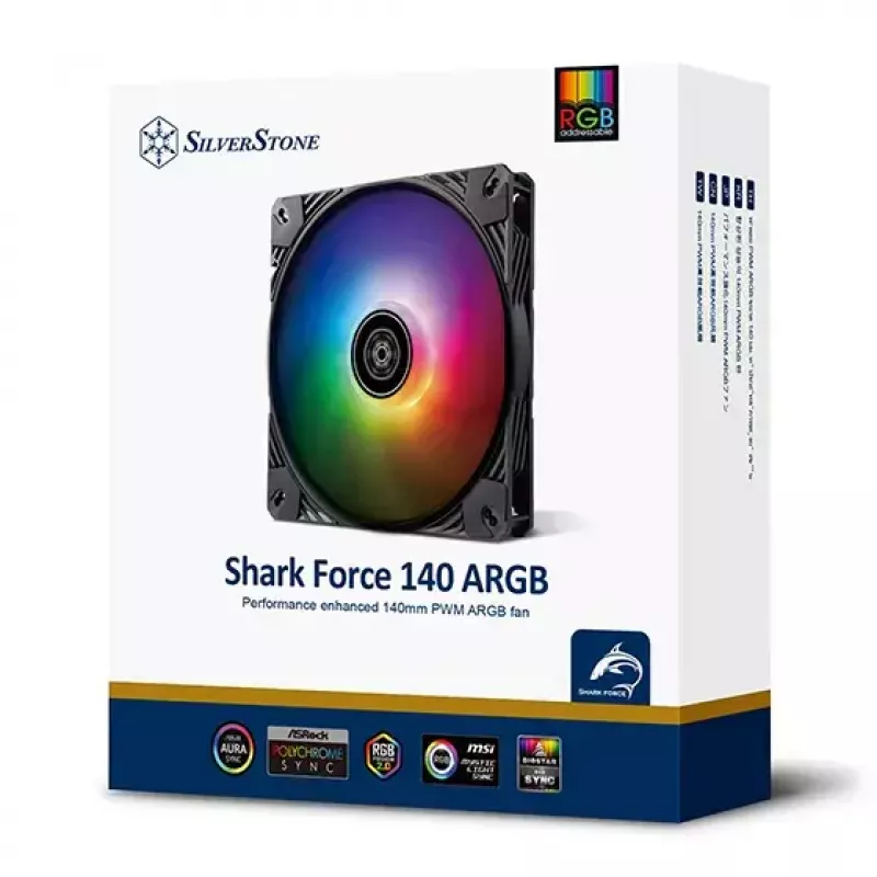 Ventoinha Silverstone SST-SF140B-ARGB 14 cm 2200 RPM preta