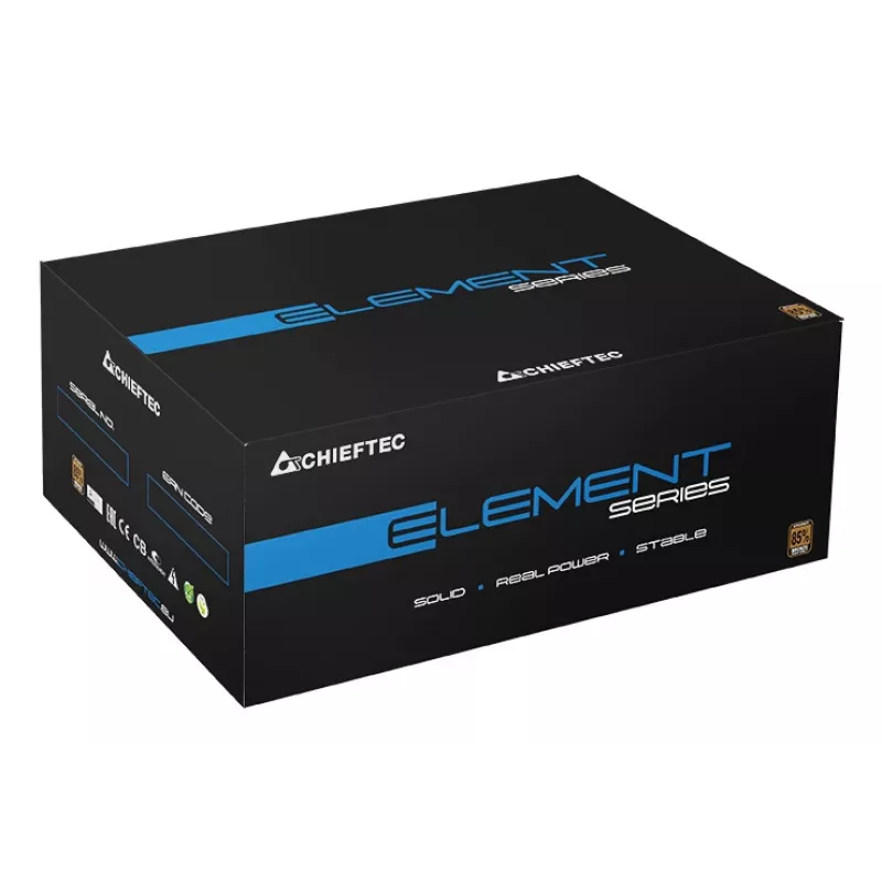 Fonte de alimentação Chieftec ELP-700S 700 W 20+4 pinos ATX PS/2 preta