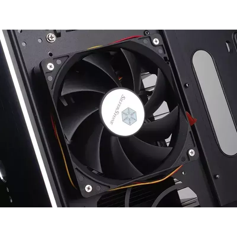 Caixa de PC Silverstone TJ04-E Midi Tower preta