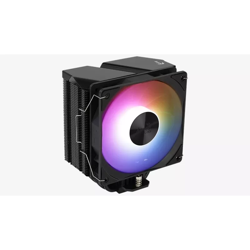 Cooler a ar AEROCOOL Rime 4 ventoinha de 120 mm com rolamento hidráulico, 4 heatpipes, TDP 230 W, preto