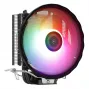Dissipador de ar AEROCOOL Rave 3 FRGB 120 mm preto branco — 3 heatpipes, ARGB, rolamento hidráulico, 1800 rpm
