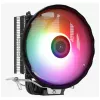 Dissipador de ar AEROCOOL Rave 3 FRGB 120 mm preto branco — 3 heatpipes, ARGB, rolamento hidráulico, 1800 rpm