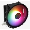 Dissipador de ar AEROCOOL Rave 3 FRGB 120 mm preto branco — 3 heatpipes, ARGB, rolamento hidráulico, 1800 rpm