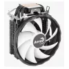 Dissipador de ar AEROCOOL Rave 3 FRGB 120 mm preto branco — 3 heatpipes, ARGB, rolamento hidráulico, 1800 rpm