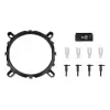 Dissipador de ar AEROCOOL Rave 3 FRGB 120 mm preto branco — 3 heatpipes, ARGB, rolamento hidráulico, 1800 rpm