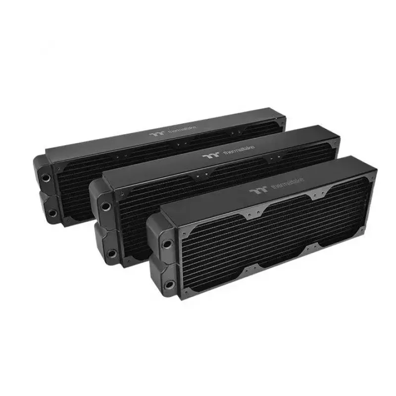 Bloco de refrigeração THERMALTAKE CL360 — cobre, 405×132×64 mm, rosca de 1/4 polegadas, 1,66 kg, preto