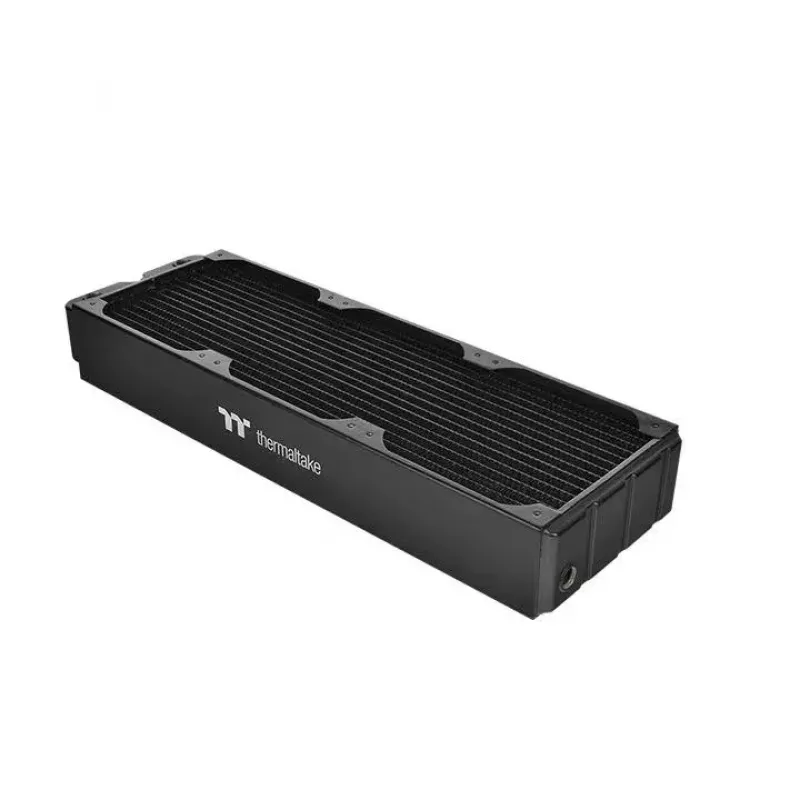 Bloco de refrigeração THERMALTAKE CL360 — cobre, 405×132×64 mm, rosca de 1/4 polegadas, 1,66 kg, preto