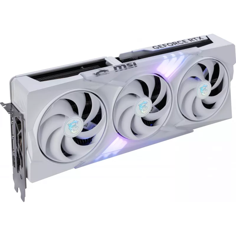 Placa gráfica MSI GeForce RTX 5080 16 GB GDDR7, PCIe 5.0, 256-bit, 3xDP 2.1a + HDMI 2.1b, 360 W, 3 ventoinhas, branco