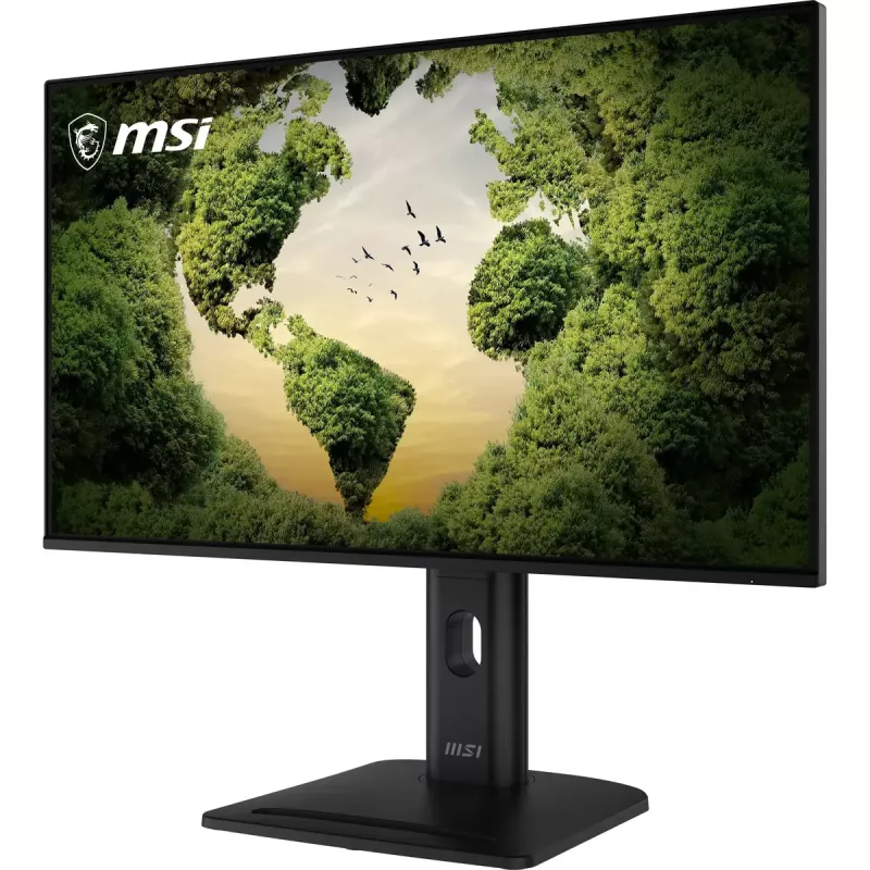Monitor de computador MSI Pro MP275PGN E14 27 polegadas, 1920×1080 Full HD IPS, 4 ms, 300 cd/m², VESA, altifalantes, altura ajustável, preto