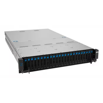 Servidor rack ASUS RS520A-E12-RS24U Socket SP5, AMD EPYC 9004, 1 CPU, 24x DDR5 DIMM, máx. 6,14 TB, 2U, 26x baias de 2,5