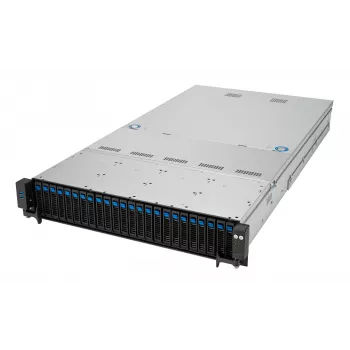 Servidor rack ASUS RS520A-E12-RS24U Socket SP5, AMD EPYC 9004, 1 CPU, 24x DDR5 DIMM, máx. 6,14 TB, 2U, 26x baias de 2,5