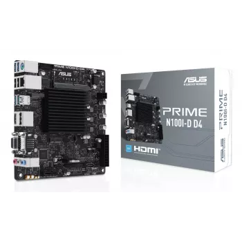 Placa-mãe ASUS PRIME N100I-D D4, chipset Intel, socket NA, mini ITX