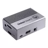 Caixa de computador ASUS Tinker Fanless – alumínio, prateado, caixa com refrigeração passiva