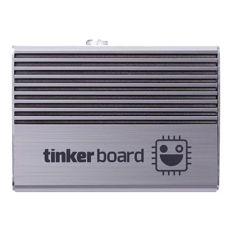 Caixa de computador ASUS Tinker Fanless – alumínio, prateado, caixa com refrigeração passiva