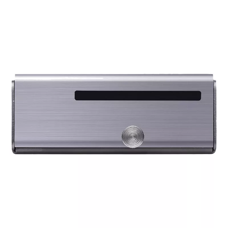 Caixa de computador ASUS Tinker Fanless – alumínio, prateado, caixa com refrigeração passiva