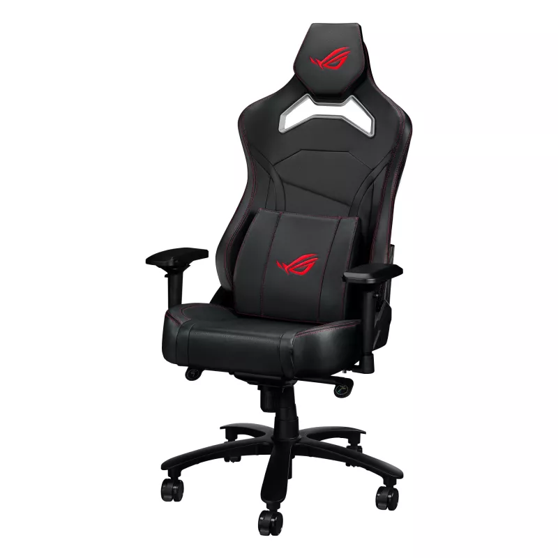 Cadeira gaming universal ASUS ROG Chariot X Core assento acolchoado preto 136 kg