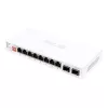 Switch Ethernet não gerido ASUS QG-U1080 — 8 × 2,5G portas RJ-45, MAC 16K, branco, 12V