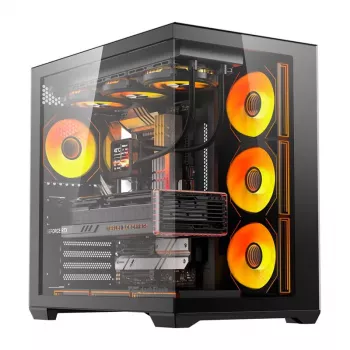 Caixa de computador Darkflash C280 (preta) com 7 ventoinhas pré-instaladas