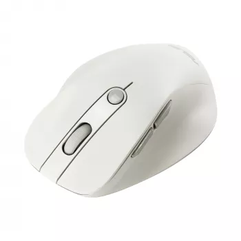 Rato sem fios para destro ASUS MD105 MK-WH — RF + Bluetooth, 2400 DPI, roda, pilha, Bege