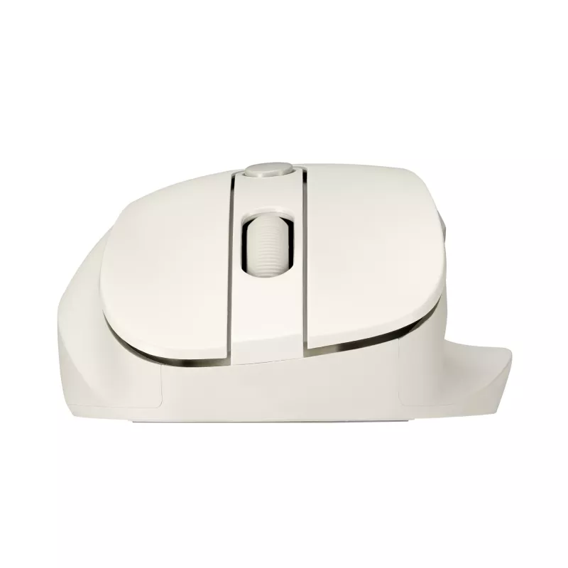 Rato sem fios para destro ASUS MD105 MK-WH — RF + Bluetooth, 2400 DPI, roda, pilha, Bege