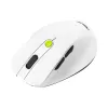 Rato ASUS MD105 /VT-GN — destro RF sem fios + Bluetooth, 2400 DPI, roda de deslocamento, alimentado por pilha, branco/verde