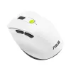 Rato ASUS MD105 /VT-GN — destro RF sem fios + Bluetooth, 2400 DPI, roda de deslocamento, alimentado por pilha, branco/verde