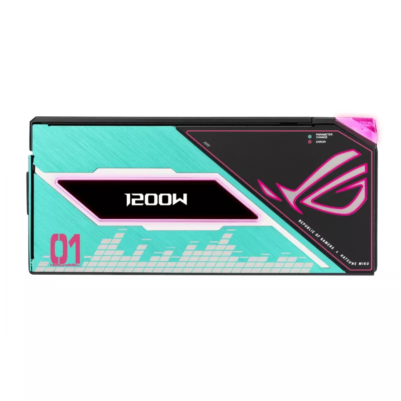 Fonte de alimentação ASUS ROG -THOR-1200P3-MIKU 1200 W 20+4 pin ATX ATX Multicolor