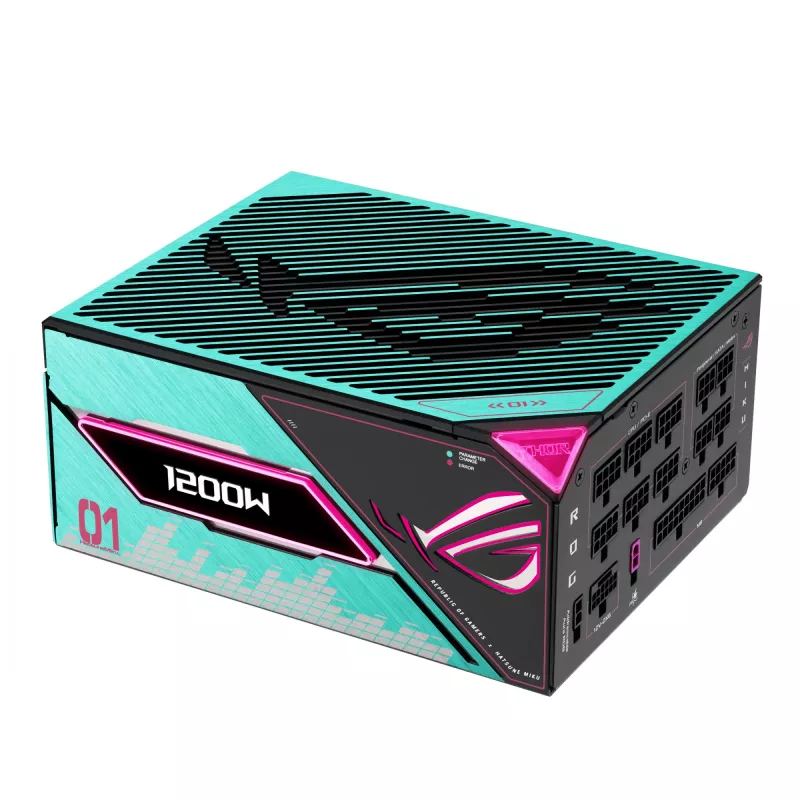 Fonte de alimentação ASUS ROG -THOR-1200P3-MIKU 1200 W 20+4 pin ATX ATX Multicolor