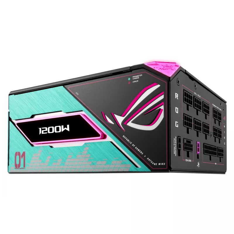 Fonte de alimentação ASUS ROG -THOR-1200P3-MIKU 1200 W 20+4 pin ATX ATX Multicolor