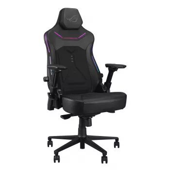 Cadeira gaming universal ASUS ROG Courser — assento acolchoado, peso máx. 136 kg, assento 670×700 mm, altura mínima 140 cm, preto
