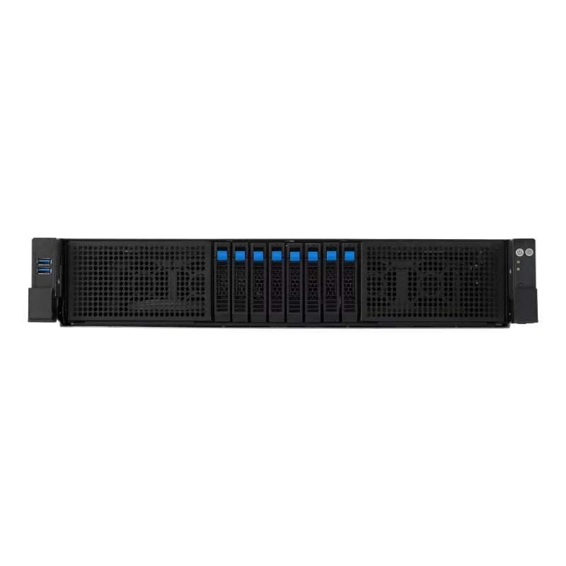 ASUS RS720A-E13-RS8U Socket SP5 Rack (2U) Preto, Prateado