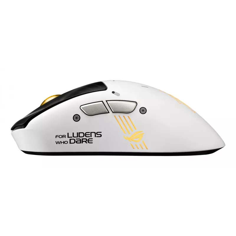 Rato gaming ASUS ROG Keris II Origin-KJP, destro, ótico 42.000 DPI, RF Wireless + Bluetooth + USB-A, 6 botões, multicolor