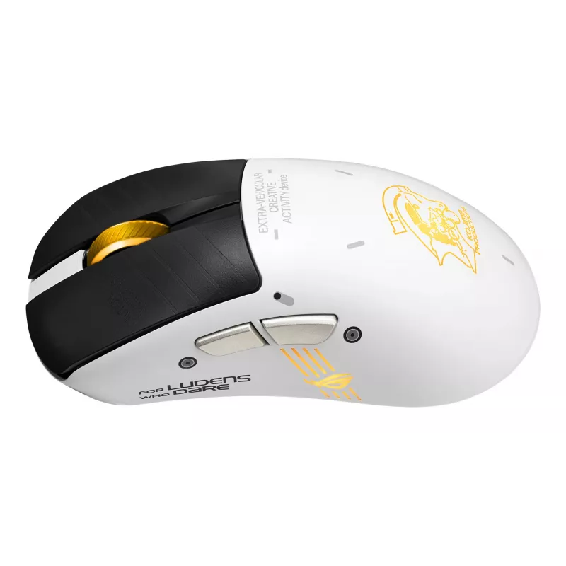 Rato gaming ASUS ROG Keris II Origin-KJP, destro, ótico 42.000 DPI, RF Wireless + Bluetooth + USB-A, 6 botões, multicolor