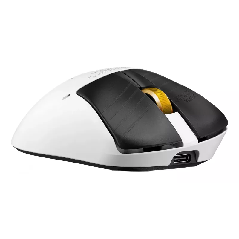 Rato gaming ASUS ROG Keris II Origin-KJP, destro, ótico 42.000 DPI, RF Wireless + Bluetooth + USB-A, 6 botões, multicolor