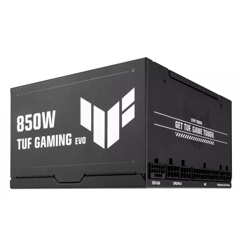 Fonte de alimentação ASUS TUF-GAMING-850G-EVO 850W ATX 80 PLUS Gold 20+4-Pin, 1 ventoinha, Preto