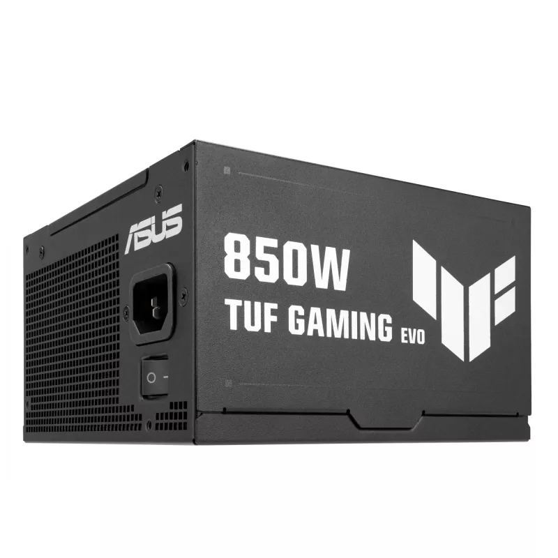 Fonte de alimentação ASUS TUF-GAMING-850G-EVO 850W ATX 80 PLUS Gold 20+4-Pin, 1 ventoinha, Preto